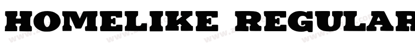 Homelike regular字体转换